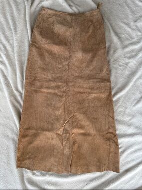 Danier Brown Suede Maxi Skirt